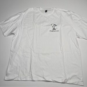 Poshmark Poshfest 2023 San Diego Tee Gildan Tshirt  White Black Swag Souvenir